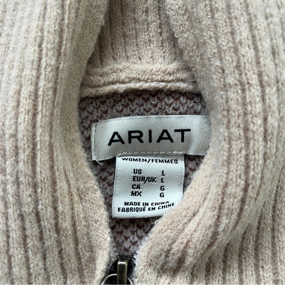 Ariat Wild West Sweater Half Zip sz L - Picture 5 of 6